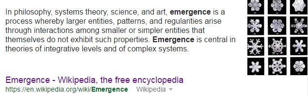 definition of emergence